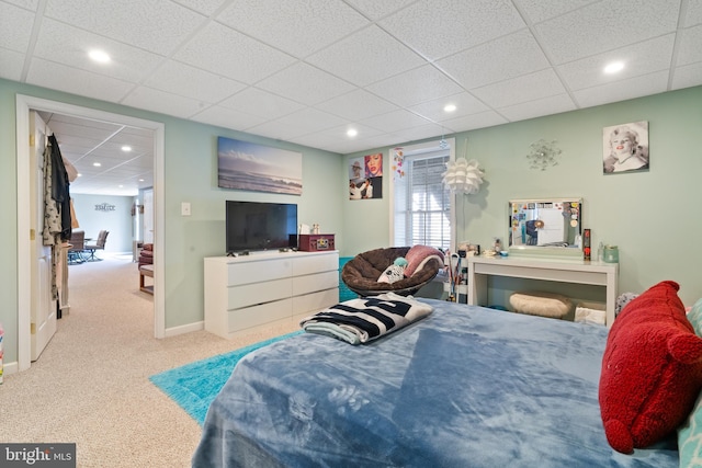 6 Copewood Ct, Manchester, MD 21102 - carpeted bedroom featuring recessed lighting, a drop ceiling, and baseboards
