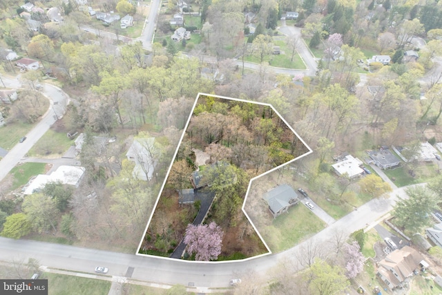 birds eye view of property featuring a residential view