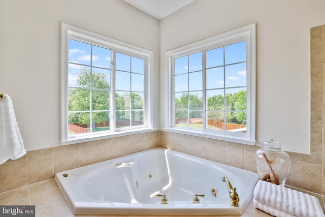 full bath featuring a whirlpool tub