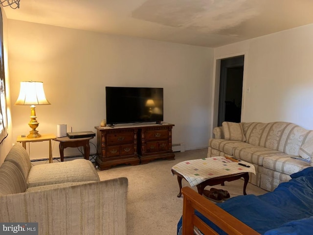 517 Monocacy Hl, Birdsboro, PA 19508 - carpeted living area with a baseboard radiator