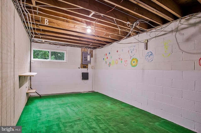 6901 Niles Dr, Laurel, MD 20707 - below grade area with electric panel