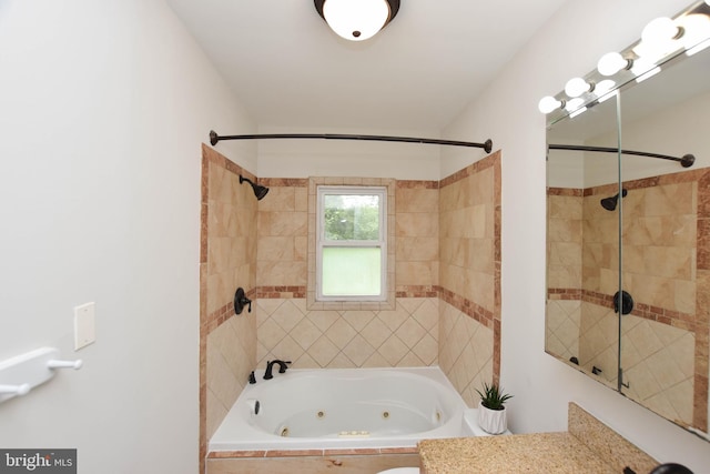 19468 Youngs Cliff Rd, Sterling, VA 20165 - full bath featuring a combined bath / shower with jetted tub and vanity