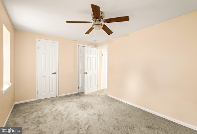 475 La Cascata Tnhs, Clementon, NJ 08021 - unfurnished bedroom with carpet, baseboards, and a ceiling fan