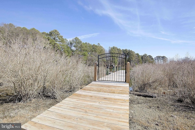20938 Olen Mattingly Rd, Avenue, MD 20609 - view of dock with a gate