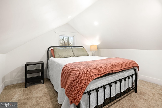307 Kendall Blvd, Oaklyn, NJ 08107 - carpeted bedroom with baseboards and vaulted ceiling