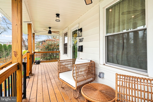 307 Kendall Blvd, Oaklyn, NJ 08107 - wooden deck with a porch