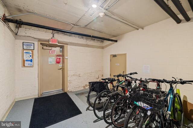 3024 Wisconsin Ave NW Unit 208, Washington, DC 20016 - garage with concrete block wall