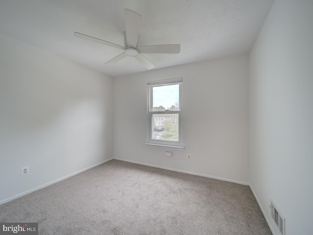 1566 Lodge Pole Ct, Annapolis, MD 21409 - carpeted spare room featuring visible vents, baseboards, and ceiling fan