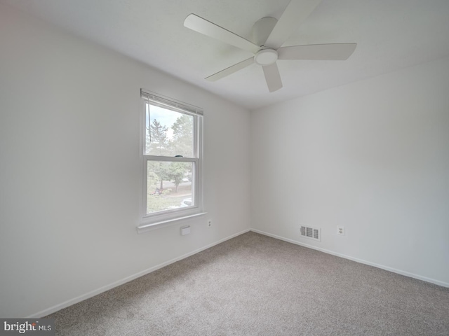1566 Lodge Pole Ct, Annapolis, MD 21409 - empty room with baseboards, carpet, a ceiling fan, and visible vents