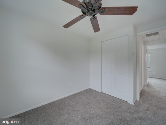 1566 Lodge Pole Ct, Annapolis, MD 21409 - unfurnished bedroom with baseboards, carpet, a closet, and visible vents