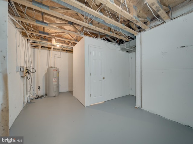 1566 Lodge Pole Ct, Annapolis, MD 21409 - unfinished below grade area with water heater