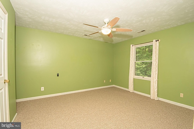 302 Parkside Rd, Linden, VA 22642 - carpeted spare room with a ceiling fan, a textured ceiling, and baseboards