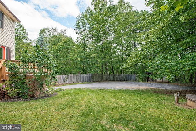 302 Parkside Rd, Linden, VA 22642 - view of yard with a deck