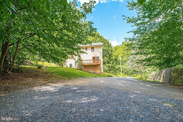 302 Parkside Rd, Linden, VA 22642 - view of property exterior with a wooden deck and driveway