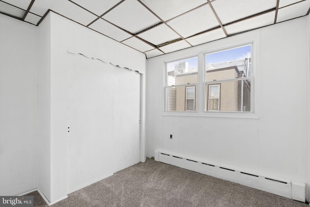 2225 S Hicks St, Philadelphia, PA 19145 - spare room featuring carpet floors and baseboard heating