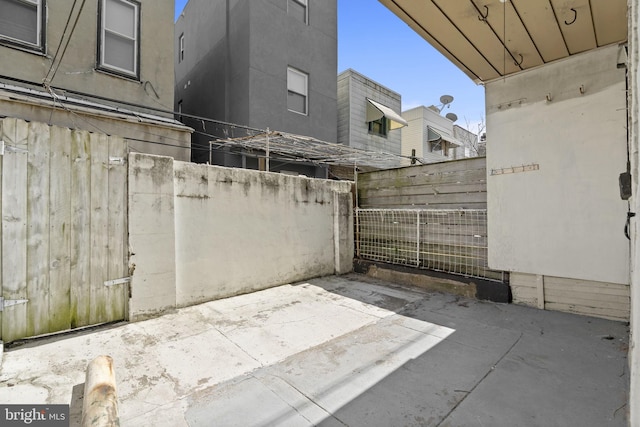 2225 S Hicks St, Philadelphia, PA 19145 - view of patio / terrace featuring fence