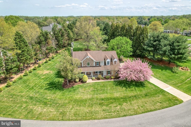 208 Grouse Trl, Camden Wyoming, DE 19934 - aerial view with a forest view