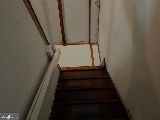 view of stairway