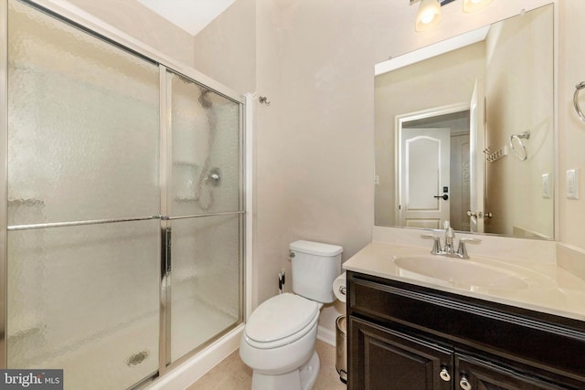 8473 Randell Ridge Rd, Frederick, MD 21704 - full bath with vanity, a stall shower, toilet, and baseboards