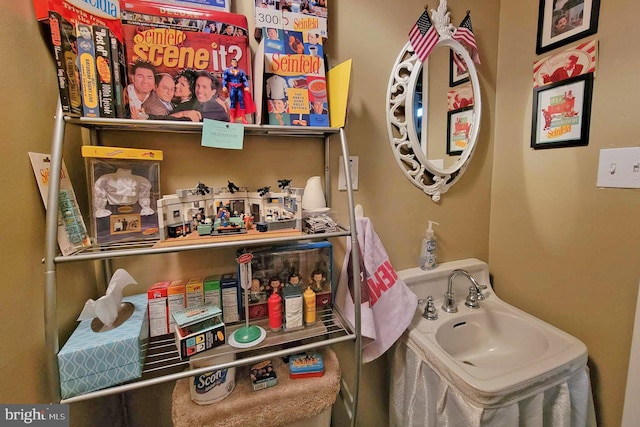 interior space featuring a sink