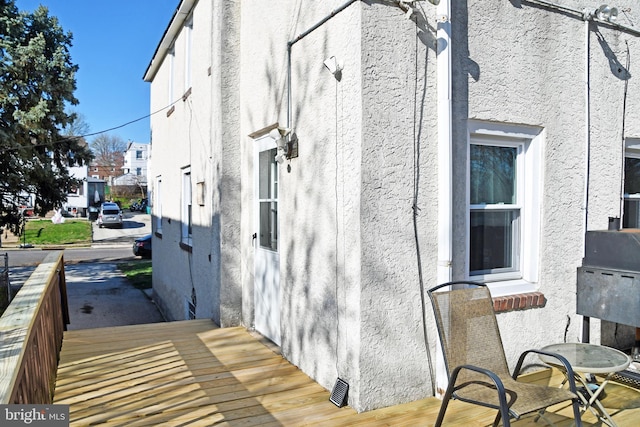 view of property exterior featuring stucco siding