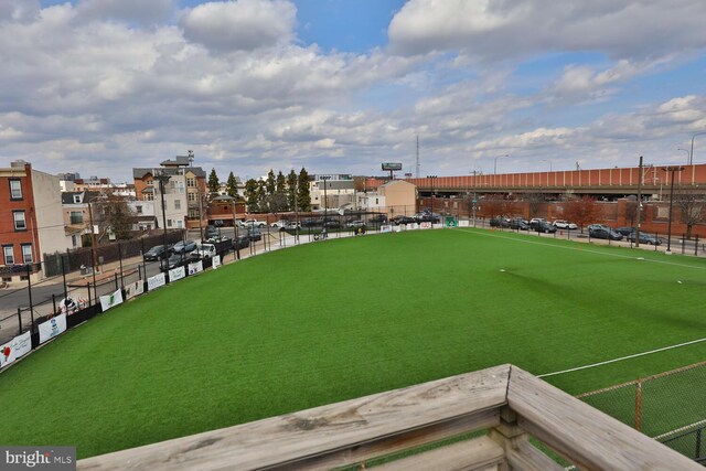 surrounding community with fence