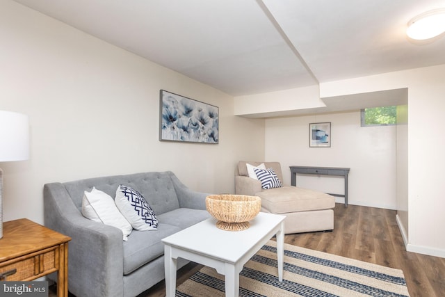 7012 Lancaster Rd, Baltimore, MD 21207 - living area with wood finished floors and baseboards