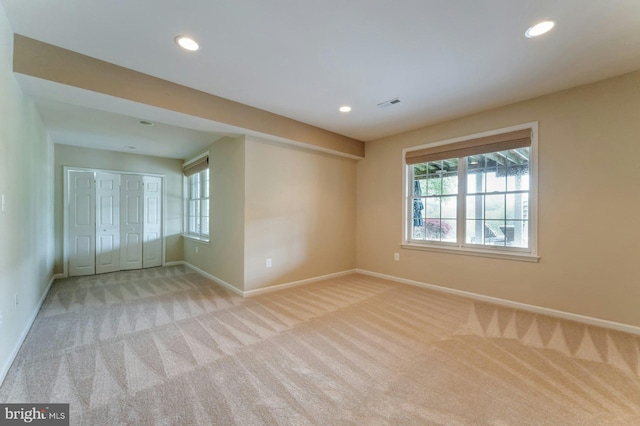 18102 Eaglesham Ct, Leesburg, VA 20175 - carpeted spare room with baseboards, healthy amount of natural light, and recessed lighting