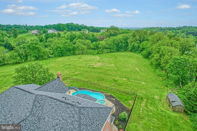 18102 Eaglesham Ct, Leesburg, VA 20175 - aerial view of a pool