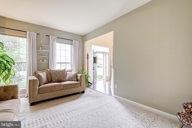 24 W Shakespeare Dr, Middletown, DE 19709 - carpeted living room with baseboards