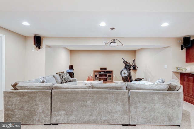 24 W Shakespeare Dr, Middletown, DE 19709 - carpeted living area with recessed lighting