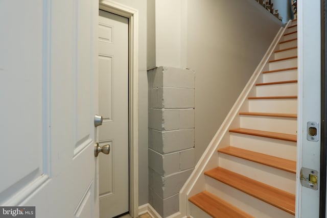 view of stairs