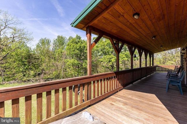 view of wooden terrace