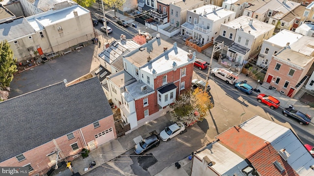 bird's eye view with a residential view