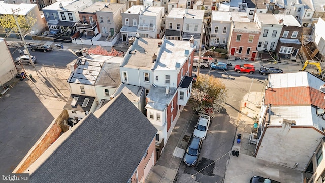 drone / aerial view featuring a residential view