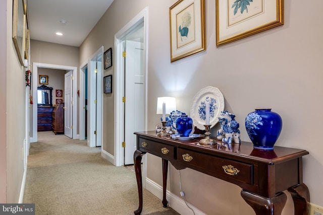 617 Redbud Ln, Woodstock, VA 22664 - hall with baseboards and light carpet