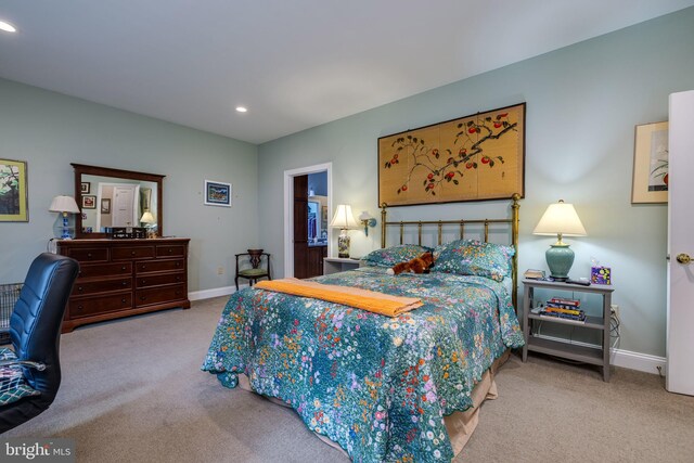 617 Redbud Ln, Woodstock, VA 22664 - bedroom featuring carpet flooring, baseboards, and recessed lighting