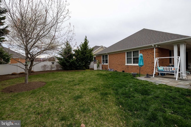 617 Redbud Ln, Woodstock, VA 22664 - view of yard with a fenced backyard and a patio area