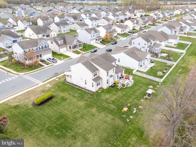 birds eye view of property featuring a residential view