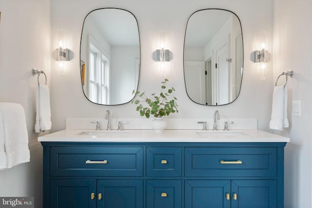 full bath with double vanity