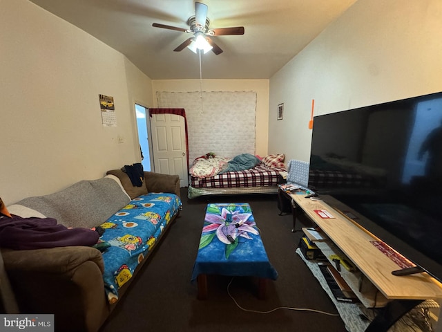 5259 N 5th St, Philadelphia, PA 19120 - carpeted living room with a ceiling fan