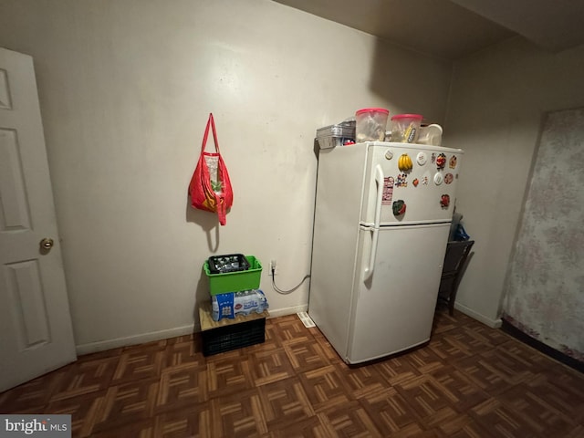 5259 N 5th St, Philadelphia, PA 19120 - kitchen featuring freestanding refrigerator and baseboards