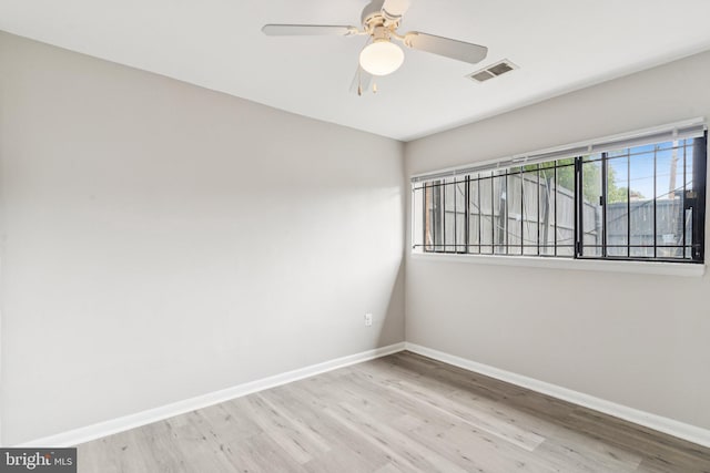 4647 6th St SE, Washington, DC 20032 - spare room with wood finished floors and ceiling fan