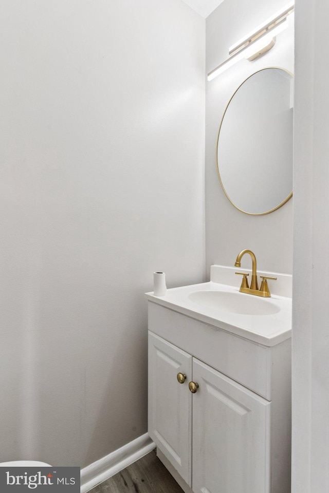 4647 6th St SE, Washington, DC 20032 - bathroom featuring vanity and wood finished floors