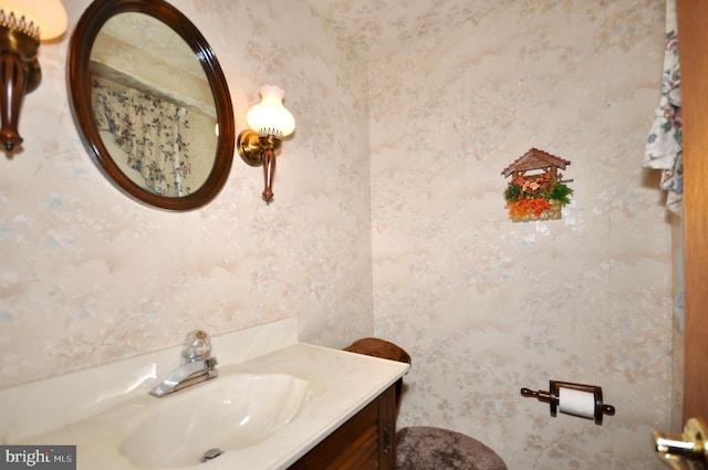 half bath with vanity