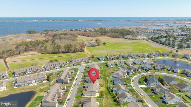 37959 Bayview Cir E, Selbyville, DE 19975 - drone / aerial view with a water view and a residential view