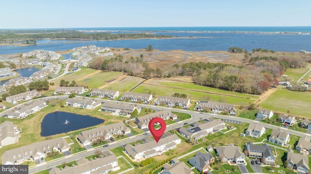 37959 Bayview Cir E, Selbyville, DE 19975 - drone / aerial view with a water view and a residential view