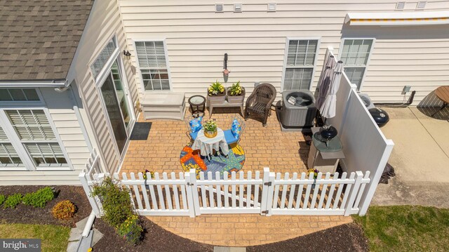 37959 Bayview Cir E, Selbyville, DE 19975 - exterior space featuring central AC unit and fence