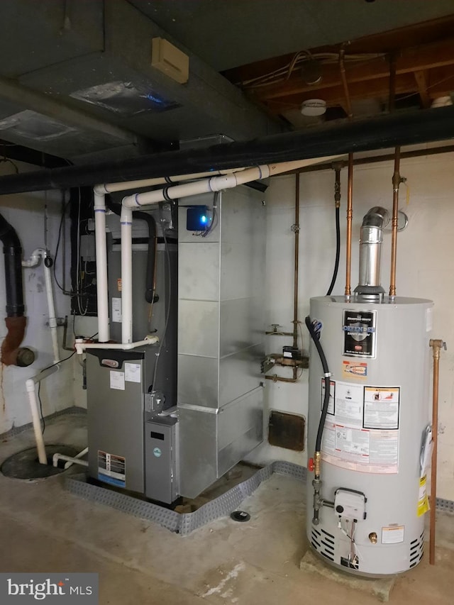 511 Chelton Ave, Burlington, NJ 08016 - utility room featuring heating unit and gas water heater
