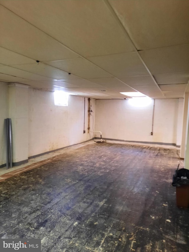 511 Chelton Ave, Burlington, NJ 08016 - below grade area with a drop ceiling